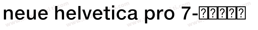 neue helvetica pro 7字体转换